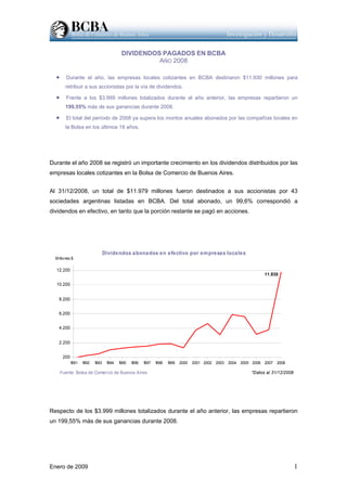 Dividendos Anual 2008