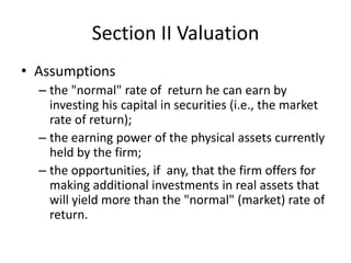 Dividend policy, growth, and the valuation of shares
