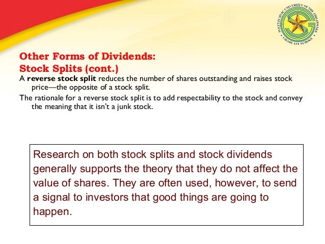 How does a reverse stock split affect stock options
