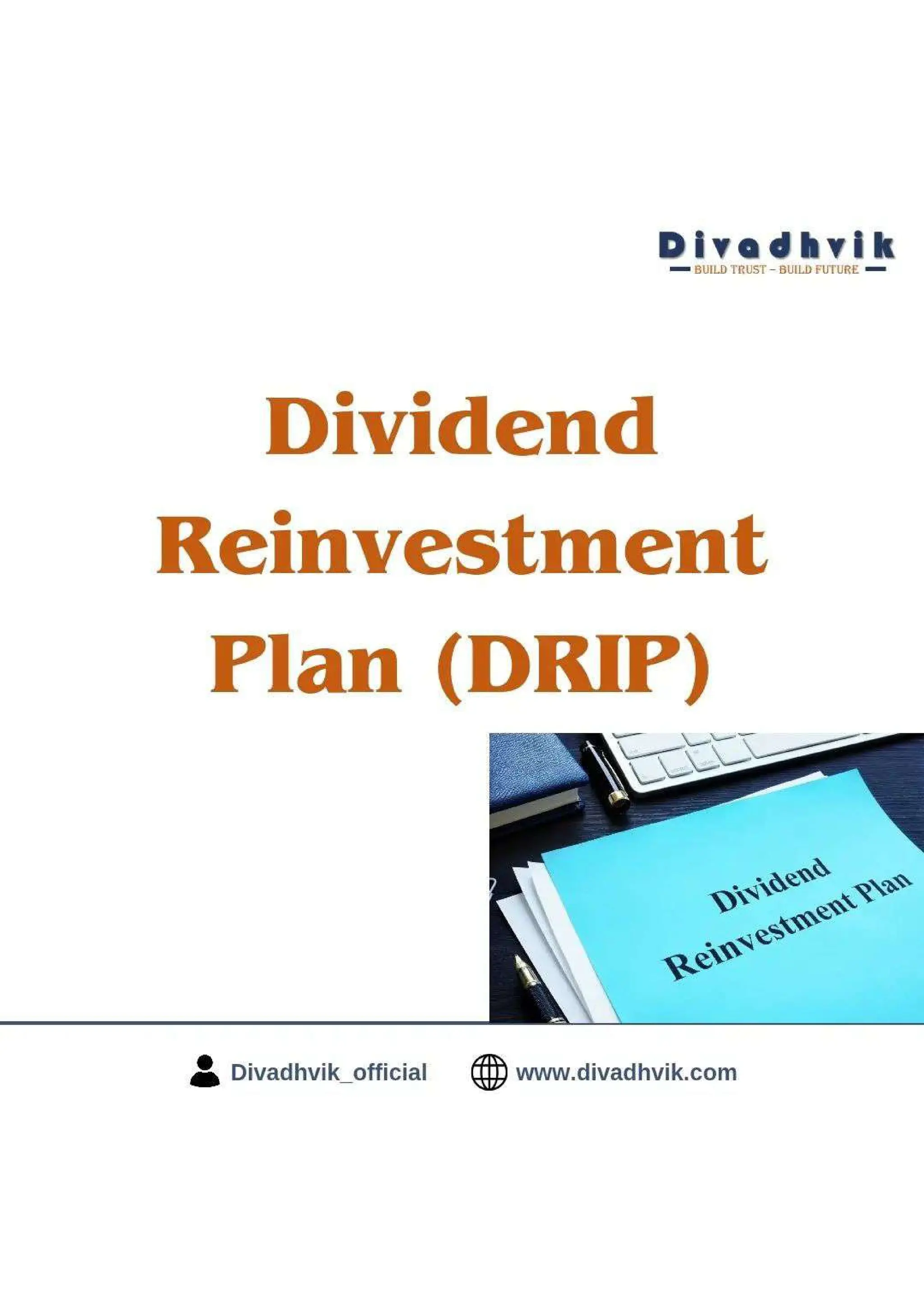 Dividend reinvestment plans Expert Guide PDF