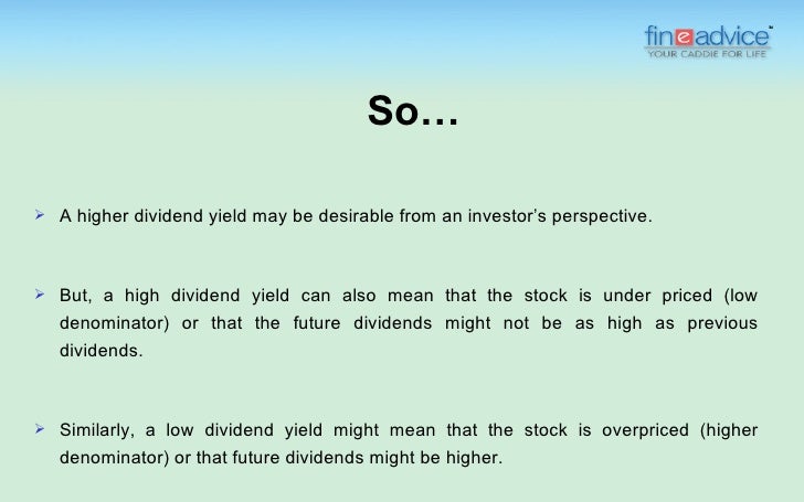 Dividend Yield Ratio