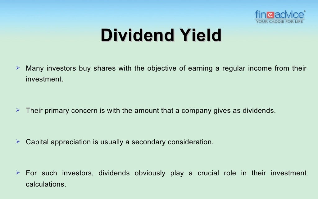 Dividend Yield Ratio