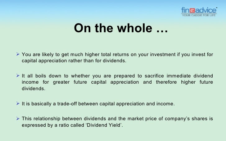 Dividend Yield Ratioïƒ˜   It is expressed as:-                Dividend per share     Yield = -------------------------   X 1...