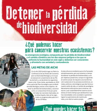 "Sin biodiversidad no hay vida"