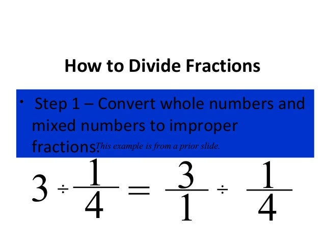 Dividing Fractions