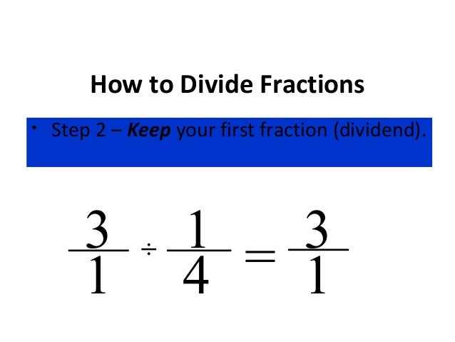 Dividing Fractions
