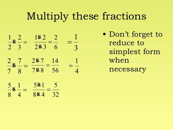 Dividing Fractions