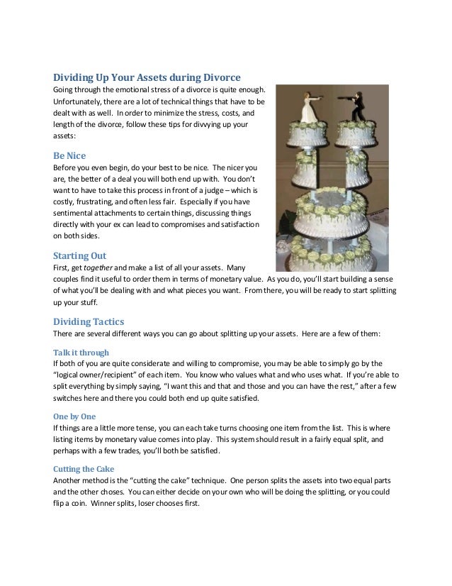 Dividing Up Your Assets during Divorce