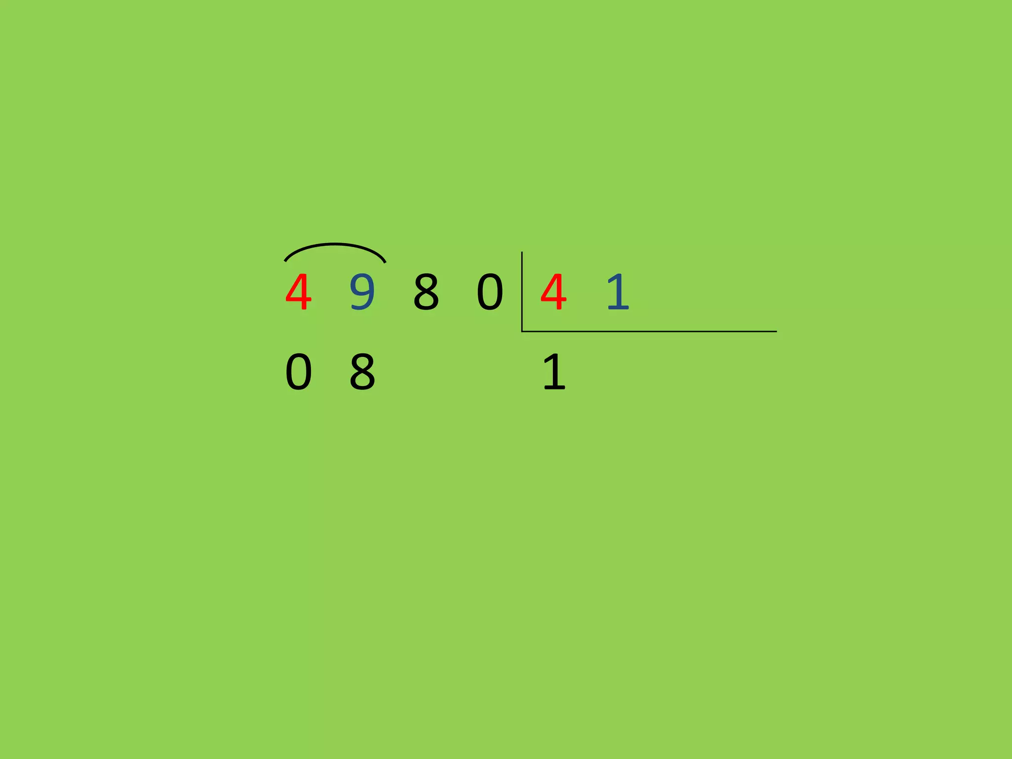 4 9 8 0 4 1
0 8     1
 