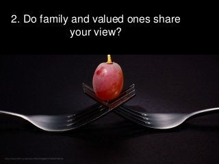 2. Do family and valued ones share
your view?
 