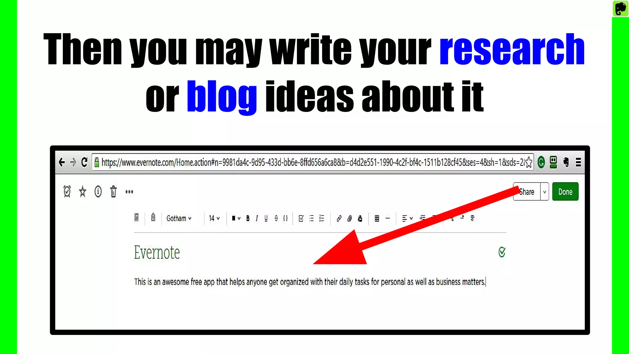 Then you may write your research
or blog ideas about it
 