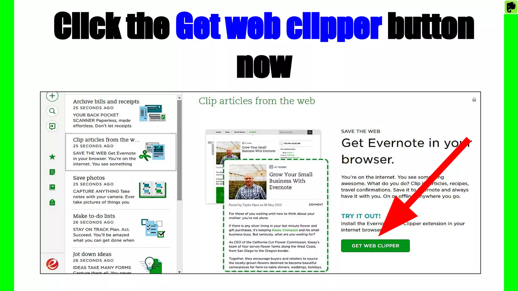 Click the Get web clipper button
now
 
