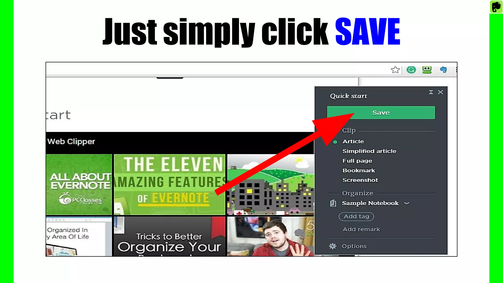 Just simply click SAVE
 