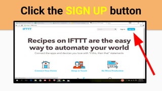 Click the SIGN UP button
 