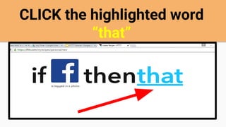 CLICK the highlighted word
“that”
 