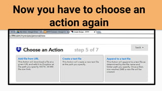 Now you have to choose an
action again
 