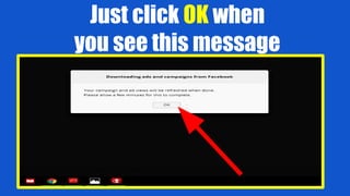 Just click OK when
you see this message
 