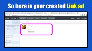 So here is your created Link ad
 