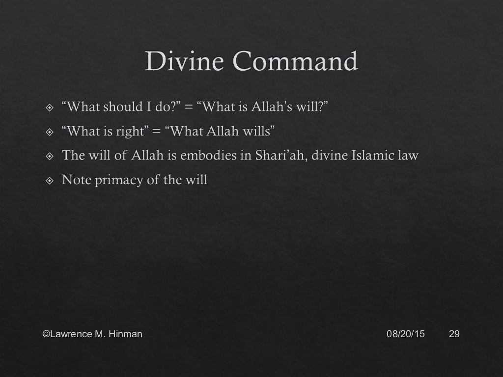 divine command theory william of ockham