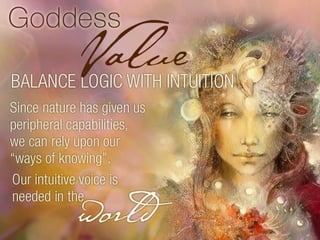 Balance logic with intuition. Since nature has given us peripheral capabilities we can rely upon our ways of knowing.  