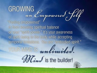 Growing an empowered self. 