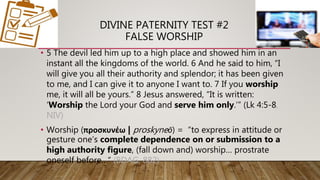 Proskyneō Luke 4:1-13 Sunday School Slides | Testing / Temptation of Jesus | PPTX