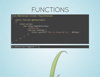 FUNCTIONS
casMEtninetnswgEtnin
ls yxeso xed Ti_xeso
{
pbi fnto gtucin(
ulc ucin eFntos)
{
rtr ary
eun ra(
nwwgSmlFnto(
e Ti_ipeucin
'yucin,
mFnto'
fnto (tig {
ucin $hn)
rtr srnf'hsi <>y/>%.,$hn)
eun pit(Ti s bm<b s' tig;
}
)
)
;
}
}
{ mFnto(cmue" }
{ yucin"optr) }

 