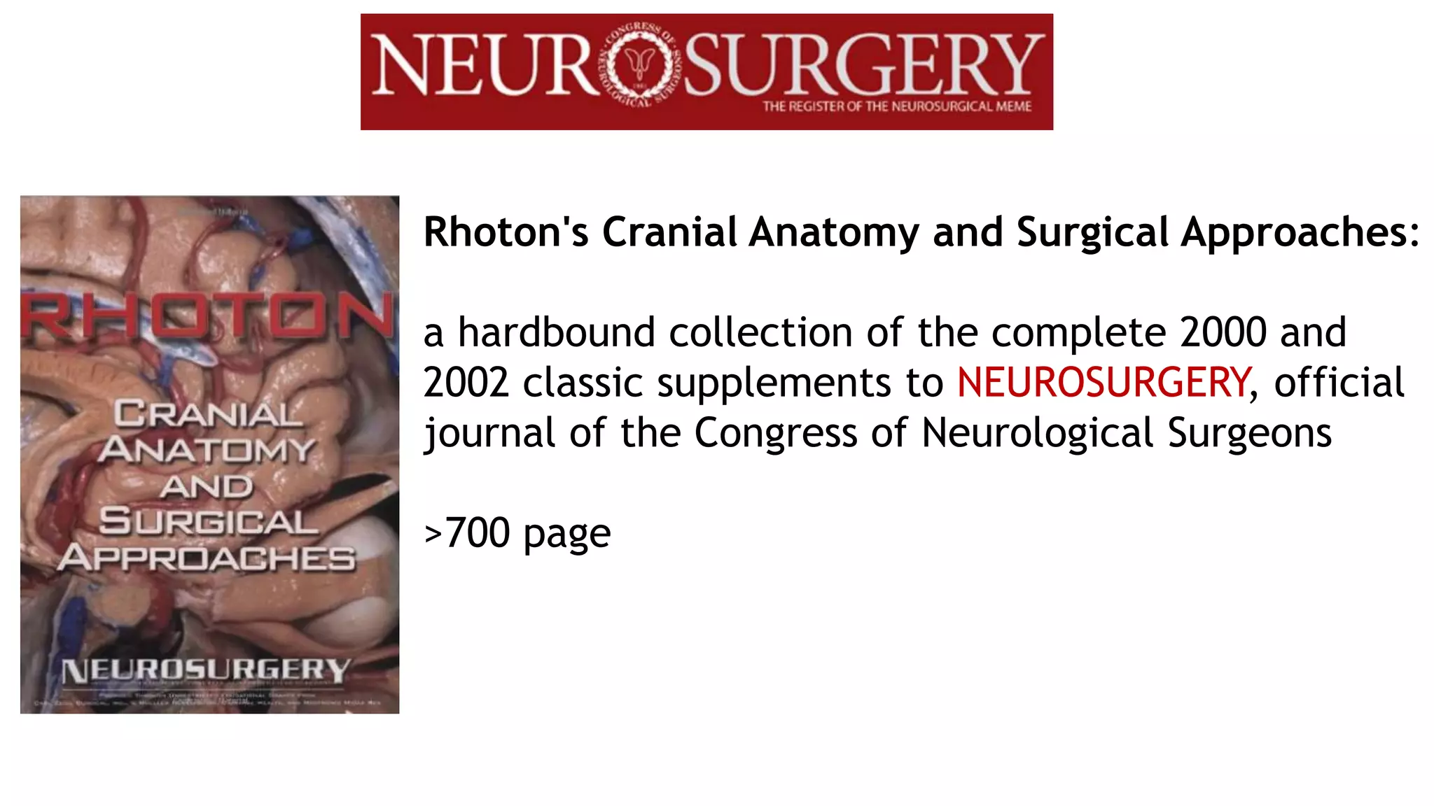 Diving in the Rhoton Collection | PPSX