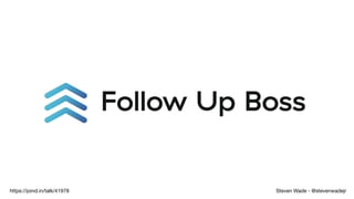 Steven Wade - @stevenwadejrhttps://joind.in/talk/41978
 