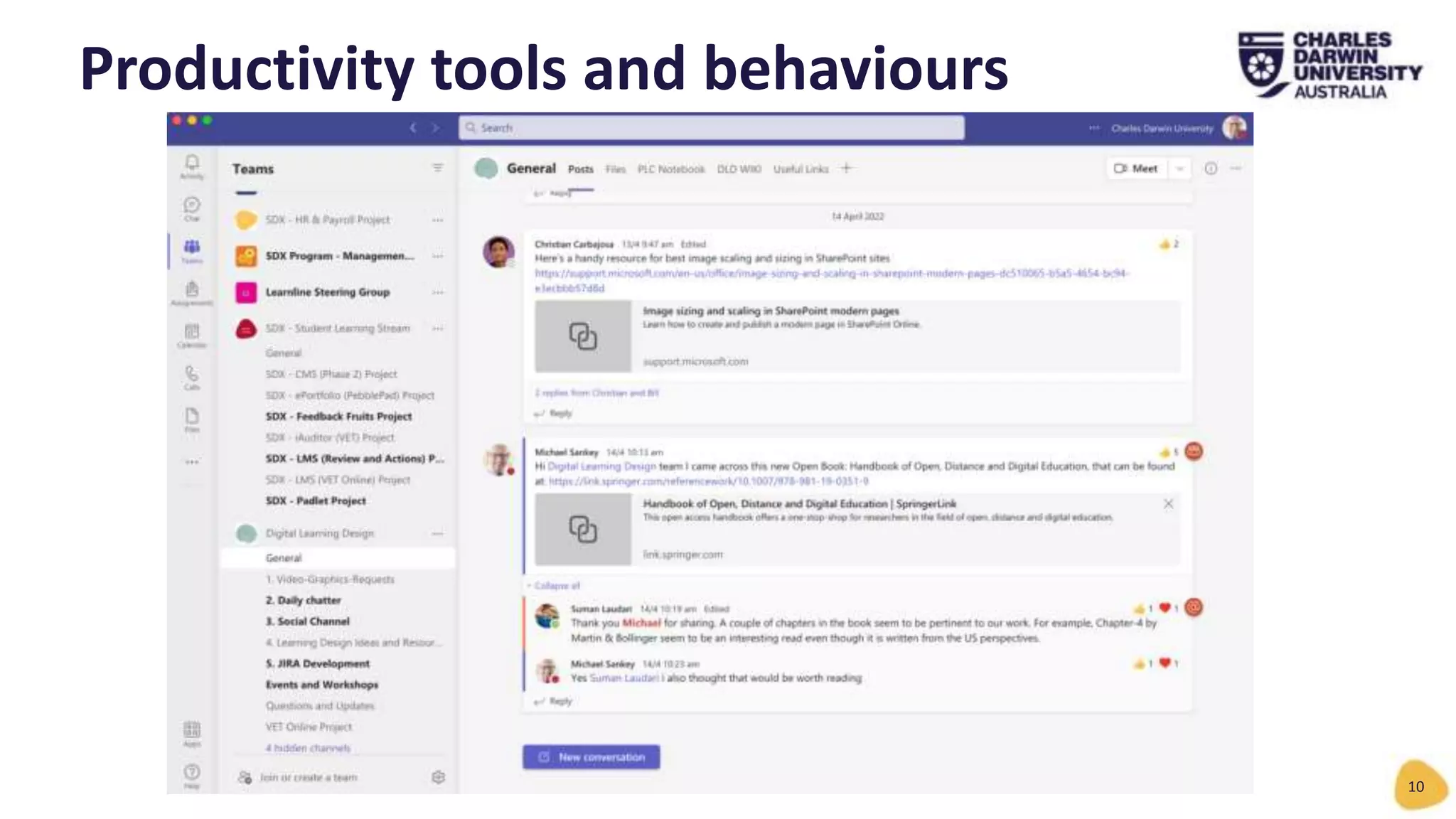 Productivity tools and behaviours
10
 