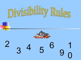 Divisibility Rules 2 3 4 5 6 9 10 