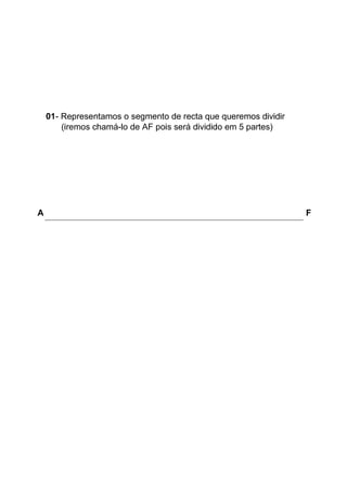 Divisao de um segmento de recta