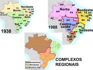 1938
1988
COMPLEXOS
REGIONAIS
 