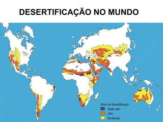 DESERTIFICAÇÃO NO MUNDO
 