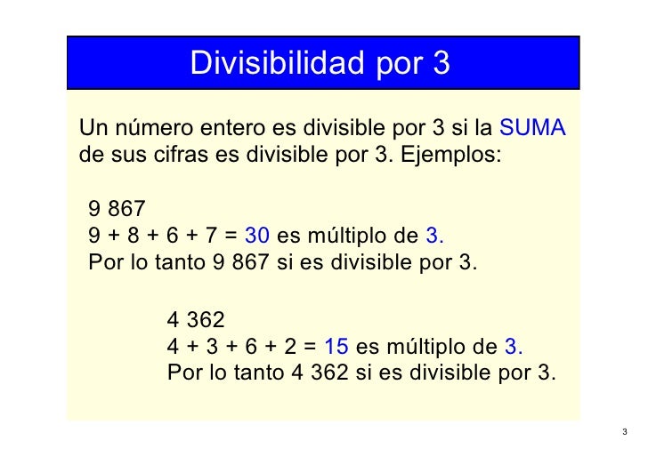 Un Nombre Est Divisible Par 3 Si