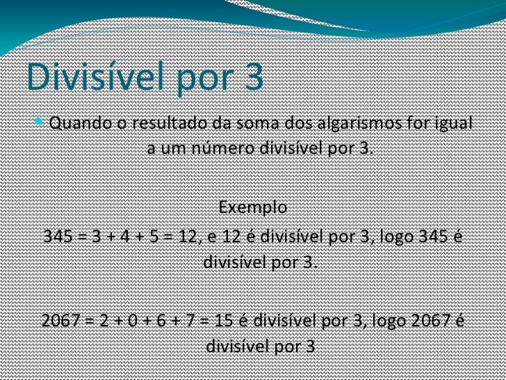 Quais Desses Números São Divisíveis Por 3