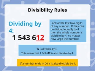 Comprehensive Guide to Divisibility Rules for Numbers | PPT