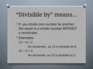 Comprehensive Guide to Divisibility Rules and Concepts in Mathematics ...
