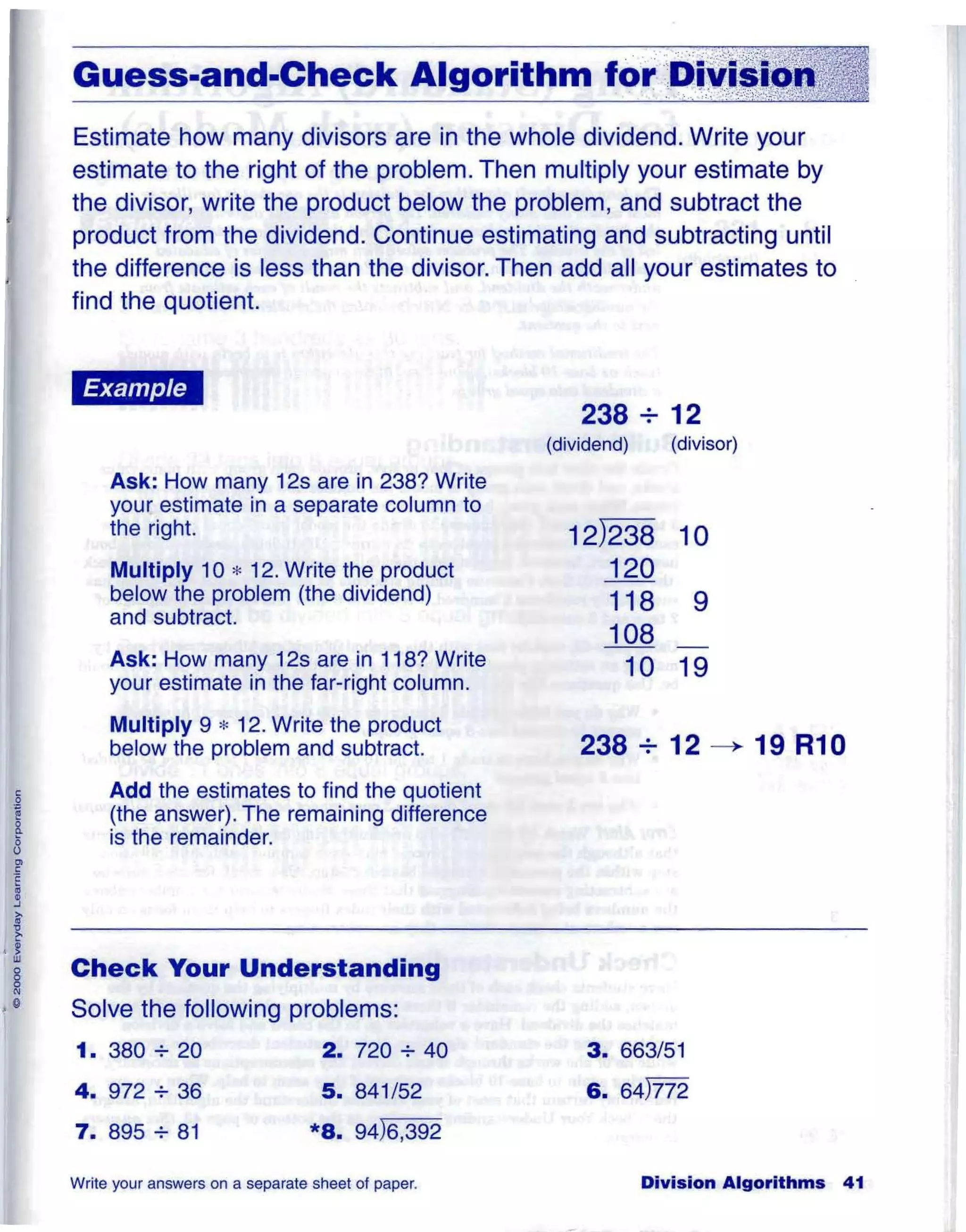 Division algorithms (2) | PDF