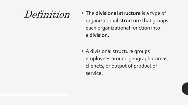 Divisional structure | PPTX