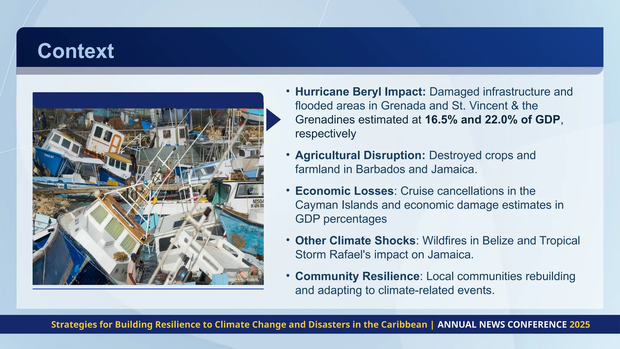 Building Resilience to Climate Change and Disasters in the Caribbean | PPTX