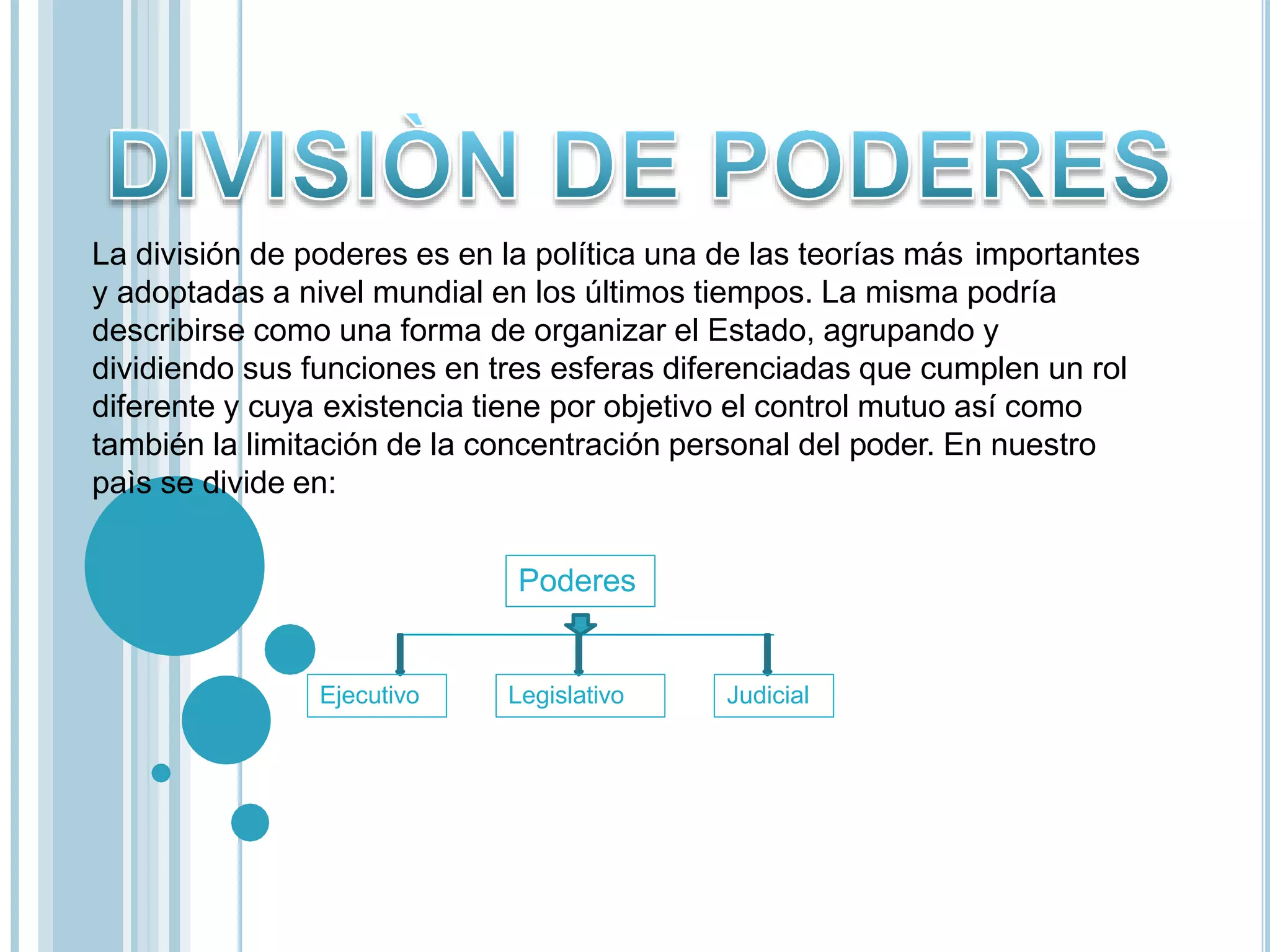 División de poderes en México | PPTX