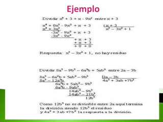 Division de polinomios