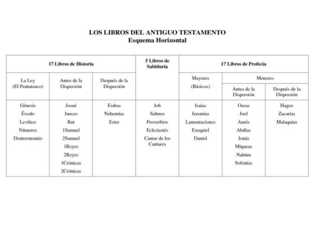 Divisiones de Libros de La Biblia