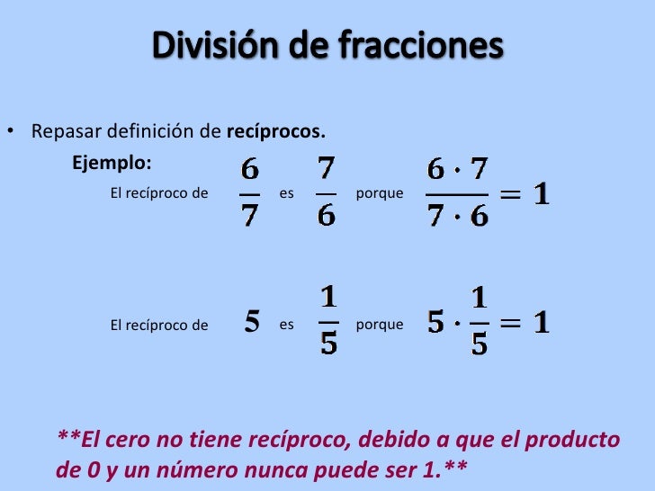 Division Fracciones