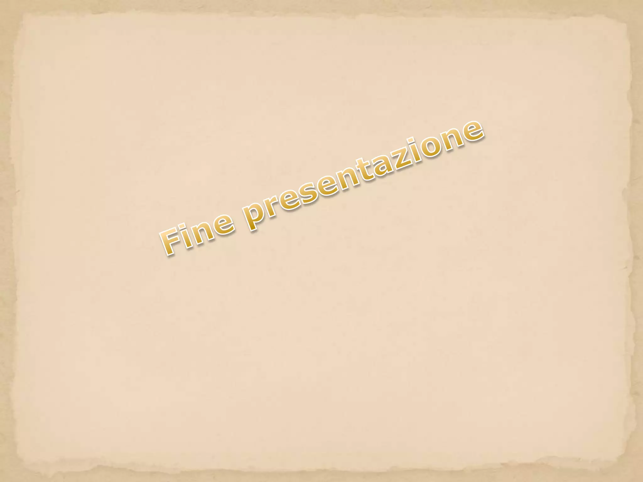 Fine presentazione