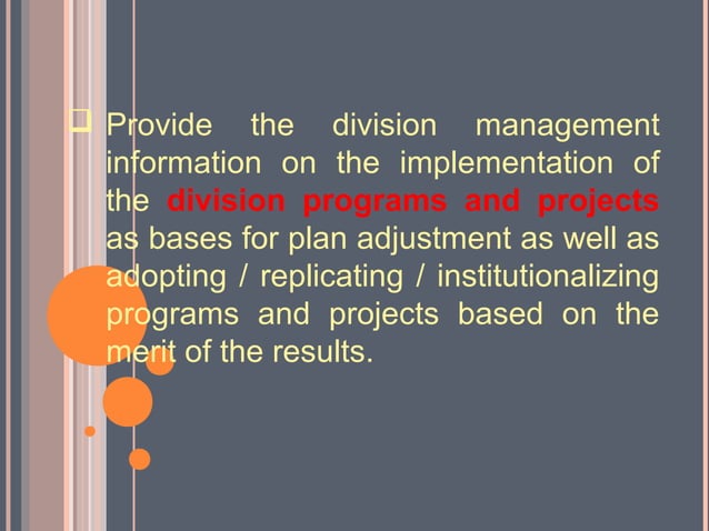 Monitoring And Evaluation Framework