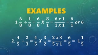 Division of a fraction by a fraction | PPT