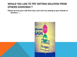 LAWAN KEMALASAN DEMI MENCAPAI CITA-CITA
 