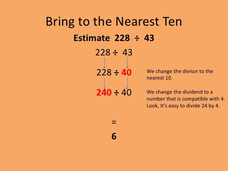 Division, patterns and estimating quotients 10 25-10